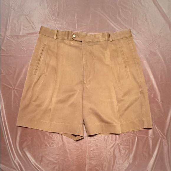 Bobby Jones Tan Golf Chino Shorts Classic Design 36” Waist - Picture 2 of 7